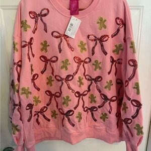 Queen of Sparkles Pink Sequin Sweatshirt